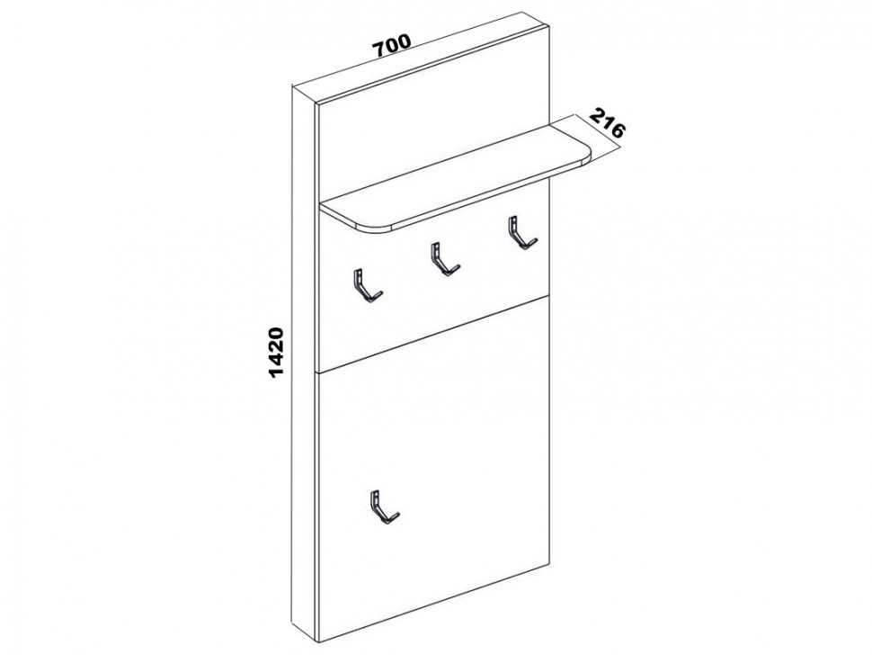 Настенная вешалка Таурус
