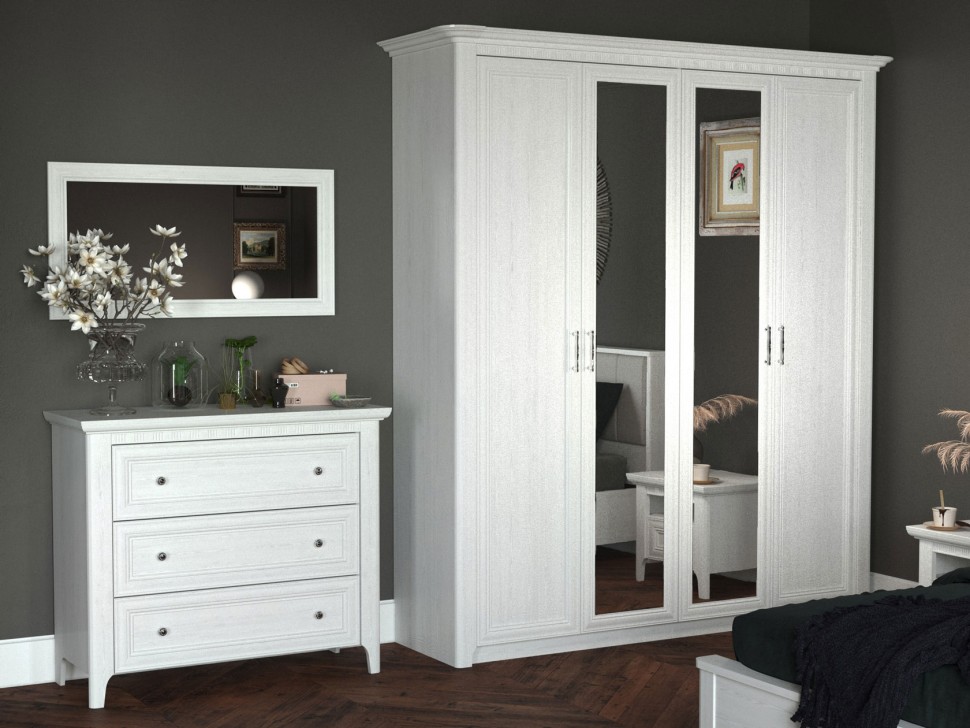 Распашной шкаф Шкаф 4 дв Клер