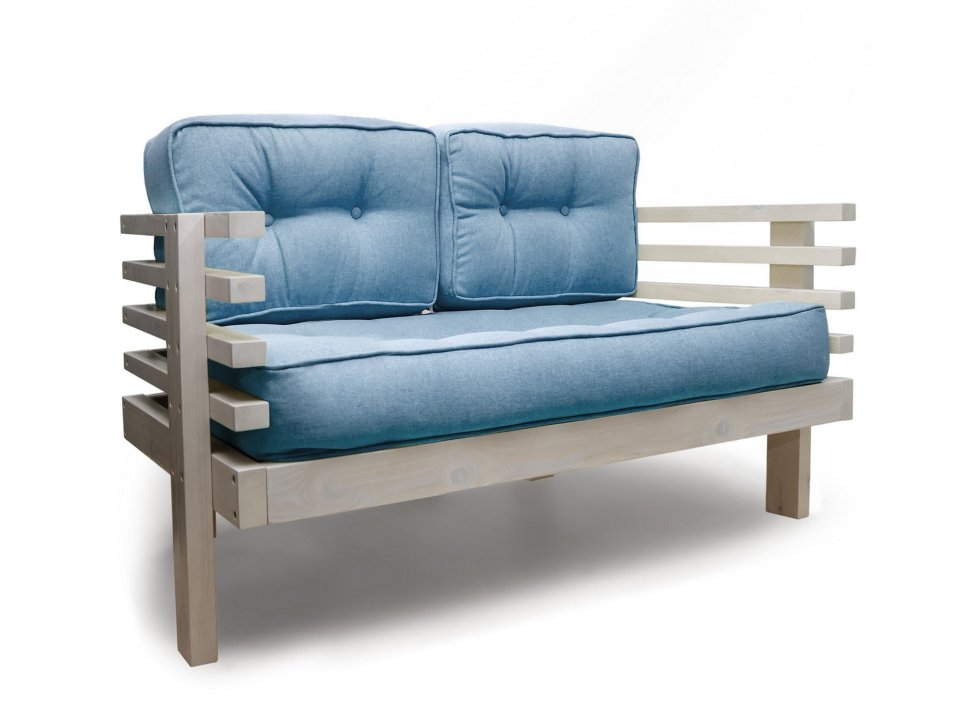 Прямой диван Диван Стоун Мини каркас сосна Беленый дуб