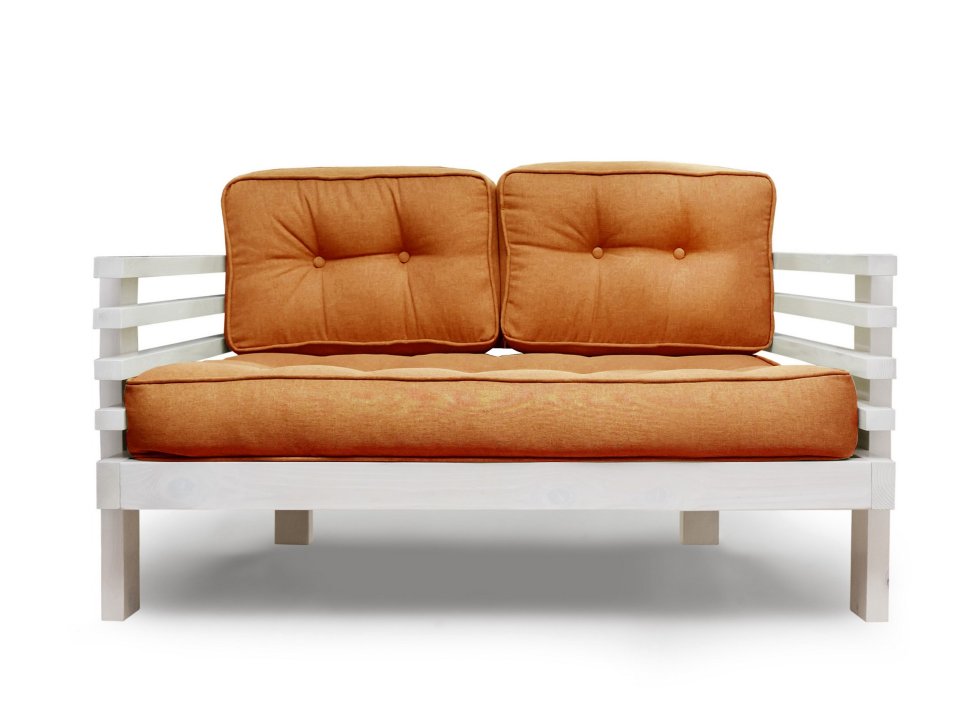 Прямой диван Диван Стоун Мини каркас сосна Беленый дуб