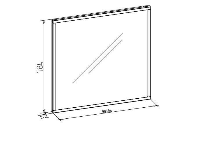 Настенное зеркало Натура