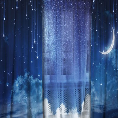 Комплект штор с тюлем Звездопад метеоритов