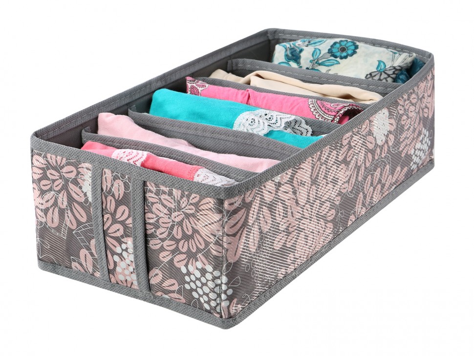 Кофр для нижнего белья и маек Кофр для нижнего белья и маек 6 ячеек 35х16х10см