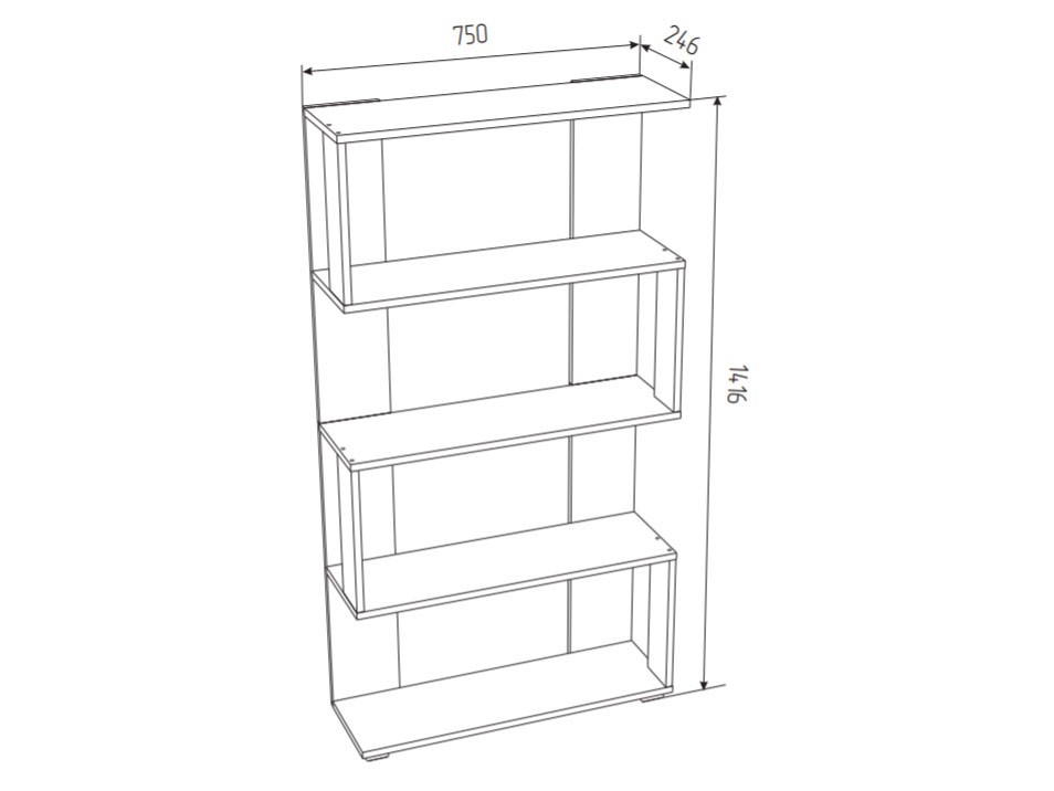 Стеллаж Diamond тип 4