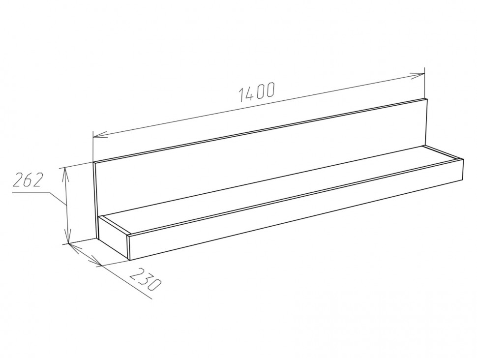 Настенная полка Генезис