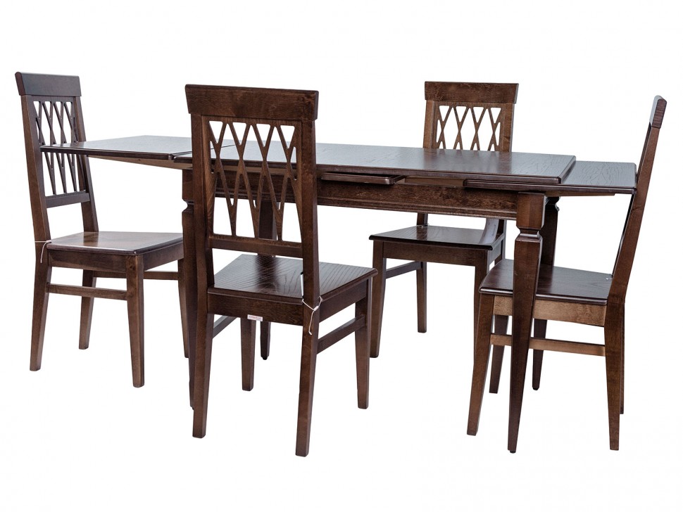 Стол раздвижной Греция 1100х700 + Стул Кристиан жесткий