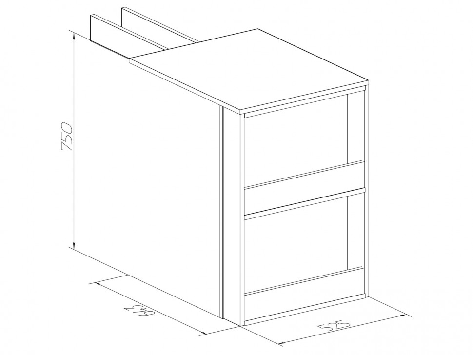 Приставной письменный стол Натура 86