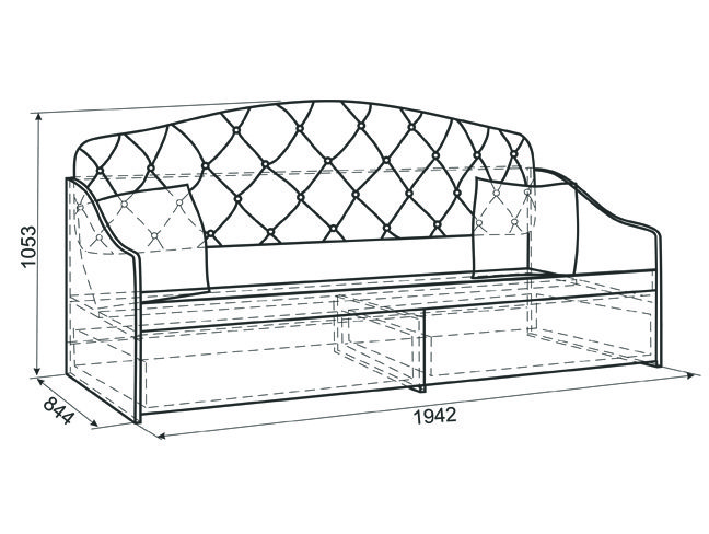 Детская кровать Гламур