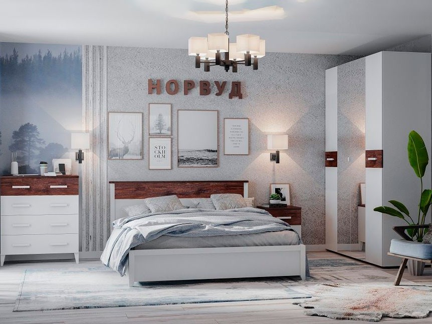 Двуспальная кровать Кровать Норвуд