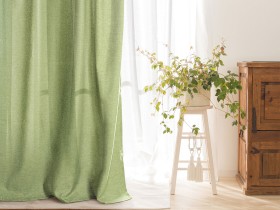 Комплект штор Комплект Штор "Волшебная Ночь" Рогожка  Оливка - 2пр.