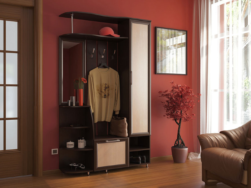 Современная прихожая для узкого коридора Ксения