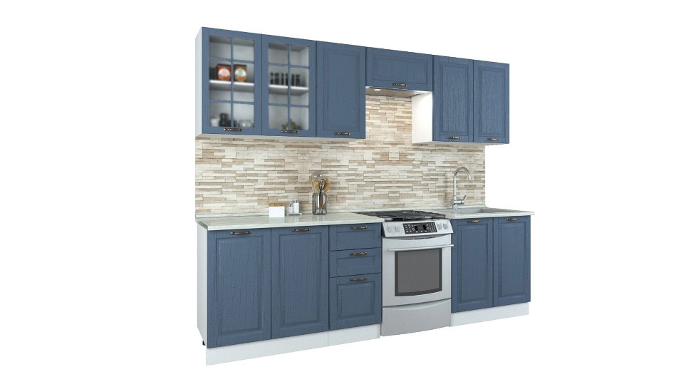 Прямой кухонный гарнитур Кухня Палермо 2,5 м