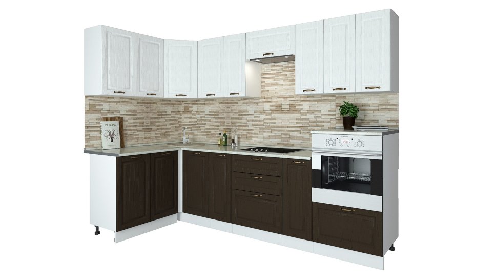 Угловой кухонный гарнитур Кухня Палермо 2,8х1,4 м