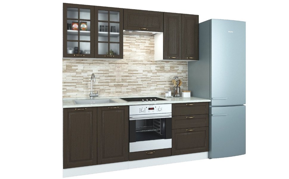 Прямой кухонный гарнитур Кухня Палермо 2 м