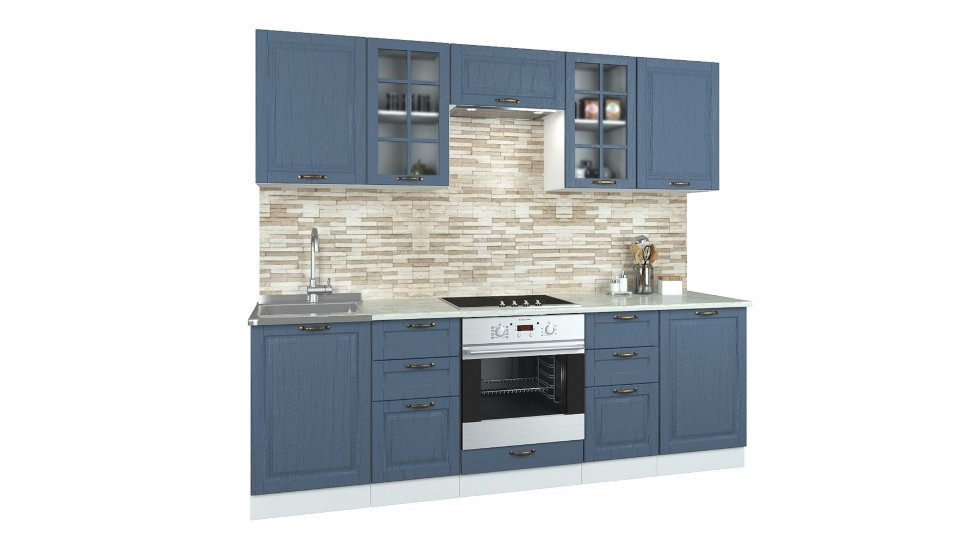 Прямой кухонный гарнитур Кухня Палермо 2,4 м