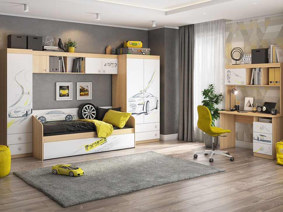 Детский шкаф-пенал Форсаж