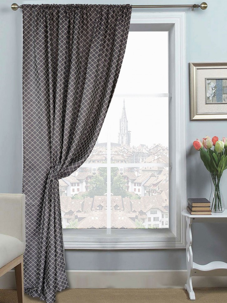 Штора Прага жаккард ромб