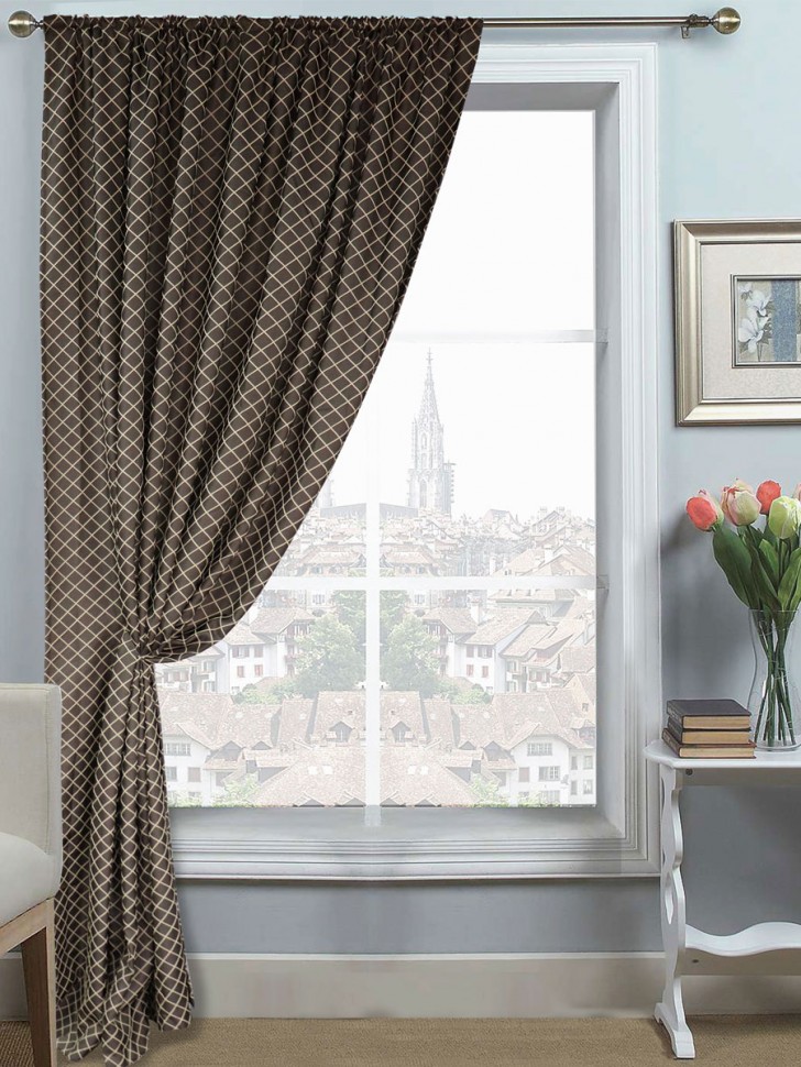 Штора Прага жаккард ромб