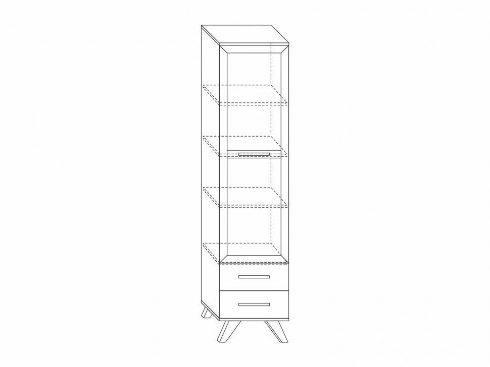 Шкаф-витрина Вега Скандинавия