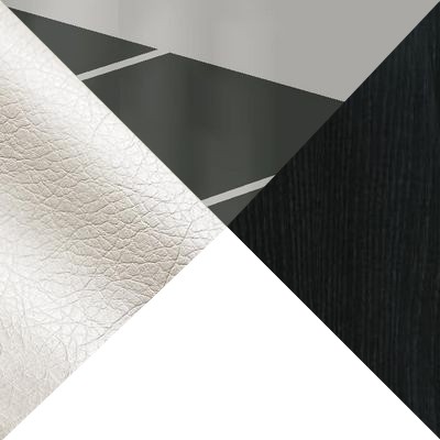 Обеденная группа для столовой и гостиной Стол Шанхай + 4 стула Бордо