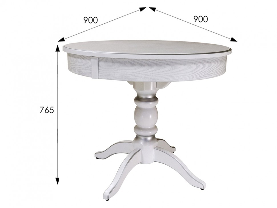 Кухонный стол Фидея 4 раздвижной 90/130*90