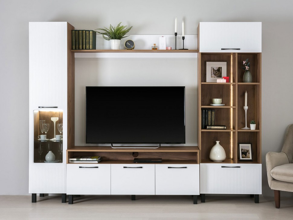 Стеллаж с подсветкой Стеллаж Манхеттен 13.148