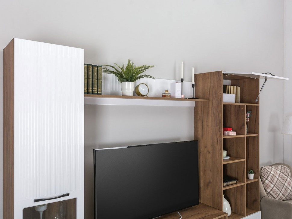 Стеллаж с подсветкой Стеллаж Манхеттен 13.148