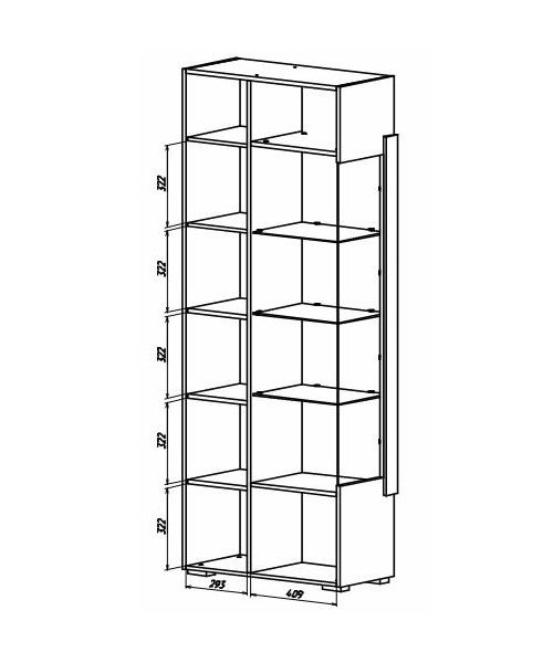 Шкаф-витрина Куба