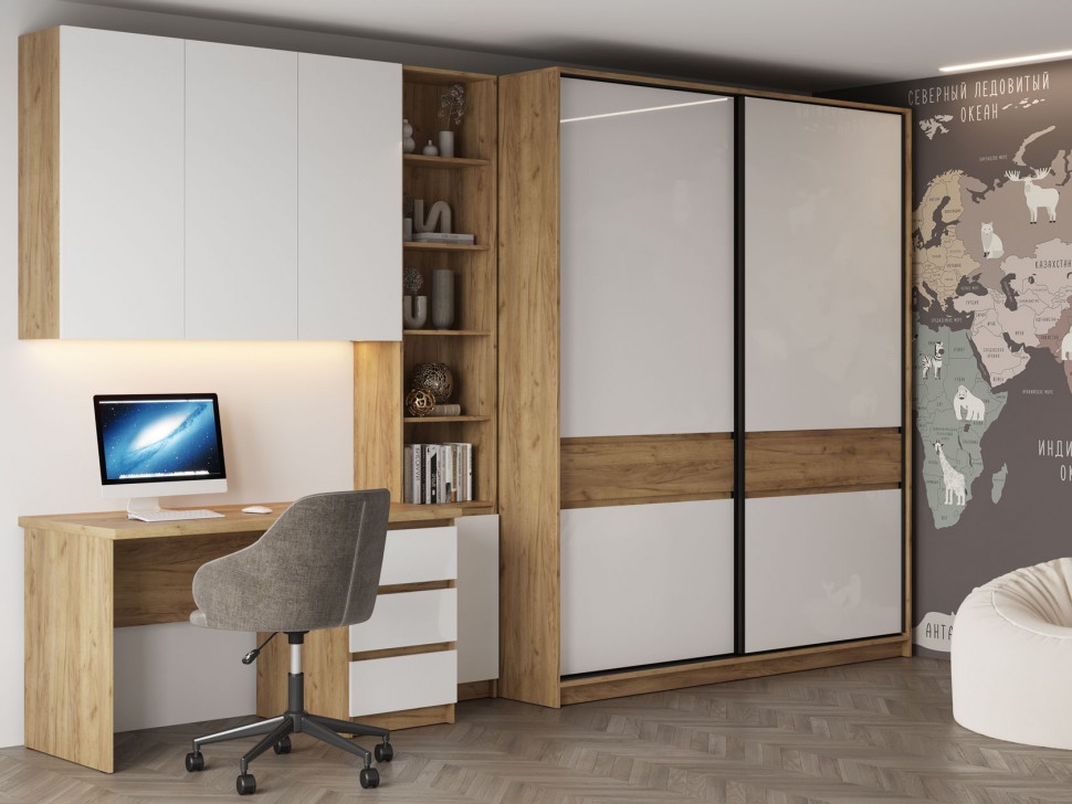 Комплект офисной мебели БОСТОН СП-001+ШН-001+СЖ-001+ШК-005