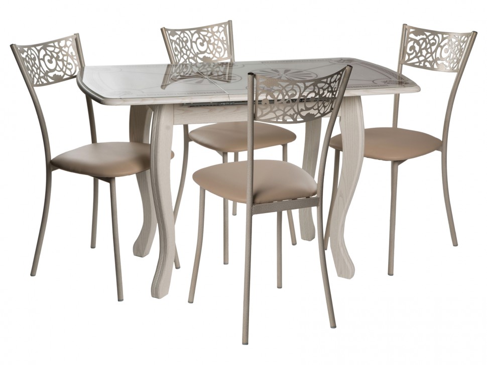 Обеденная группа для столовой и гостиной Обеденная группа Альба мини, стул Эрго