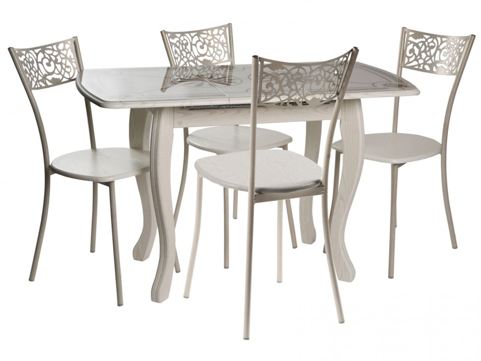 Обеденная группа для столовой и гостиной Обеденная группа Альба мини, стул Эрго