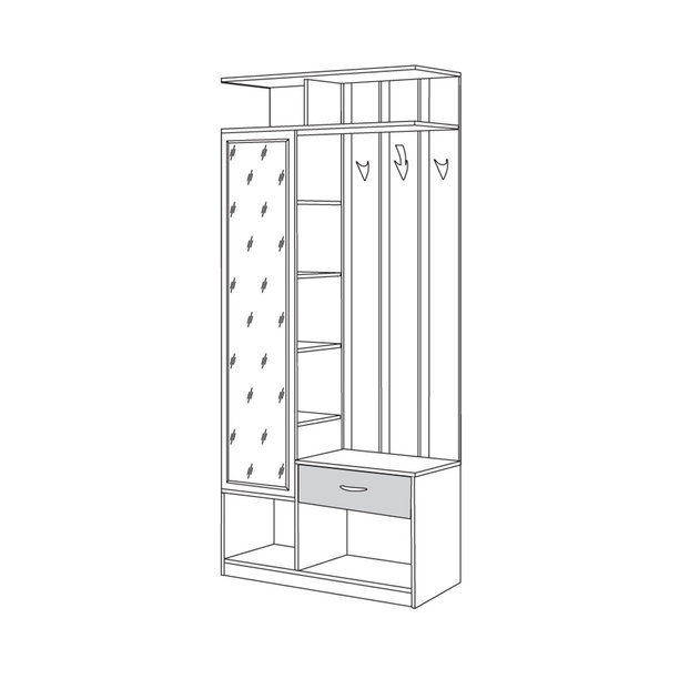 Прихожая Глория 136/02 Р Прихожая