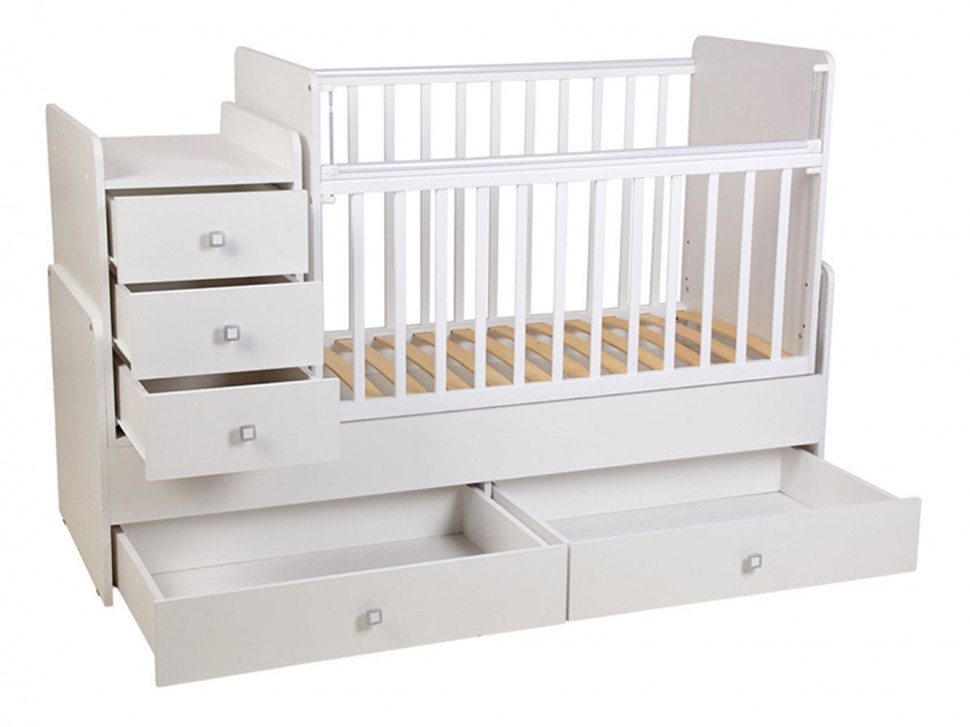Кроватка-трансформер для новорожденных Флор