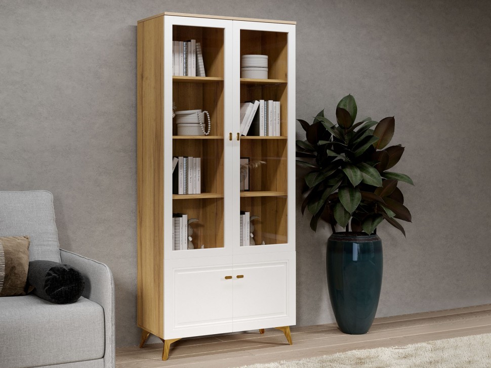 Шкаф-витрина Вега Сапфир 2 двери