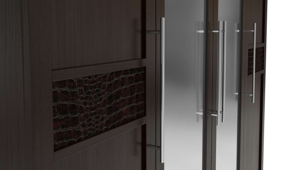 Распашной шкаф с зеркалами Шкаф 4-х дверный с зеркалом Парма