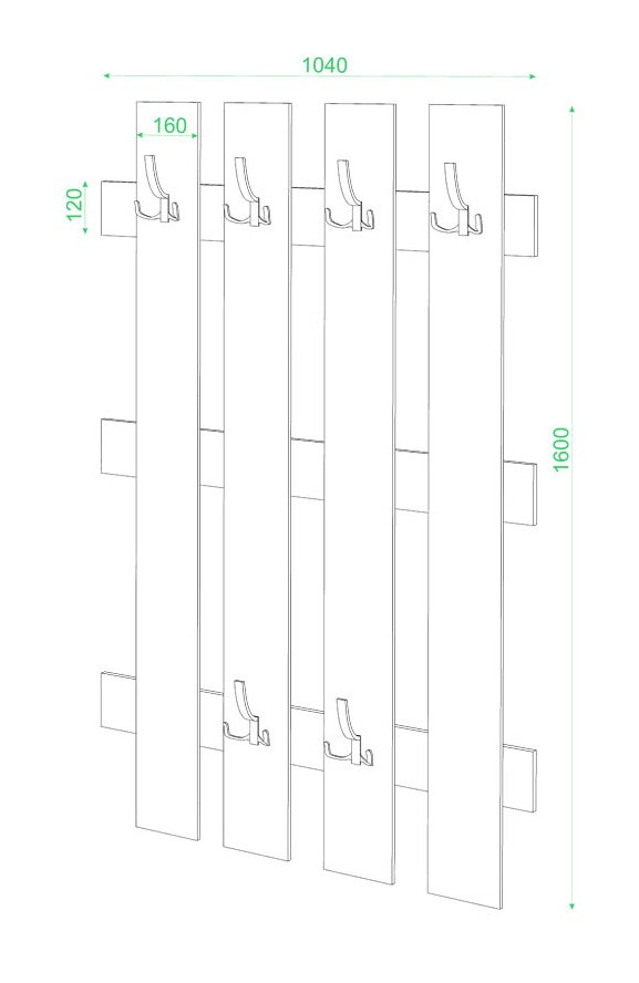 Настенная вешалка СТ-280