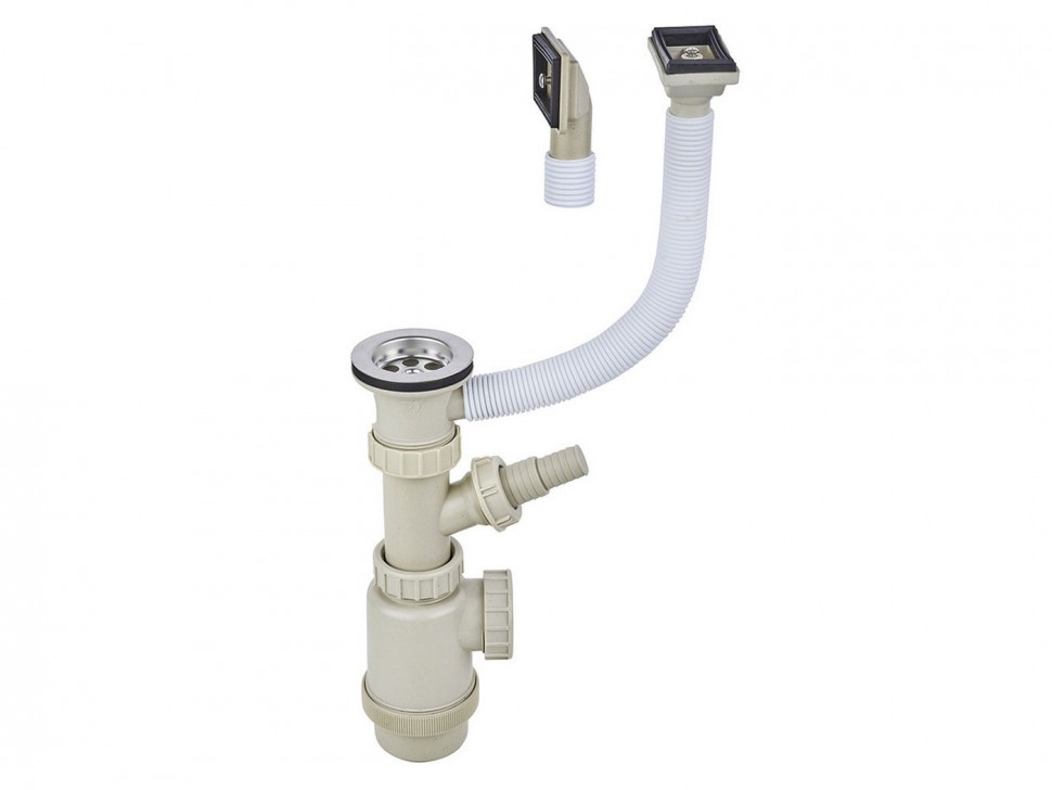 Выпуск с переливом и сифоном Юки S304