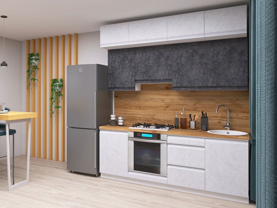 Кухонный гарнитур Вельвет 210 см