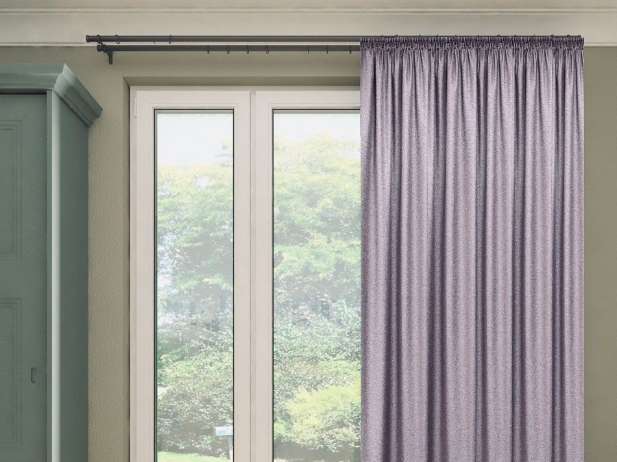 Штора Блэкаут рогожка темно-брусничный