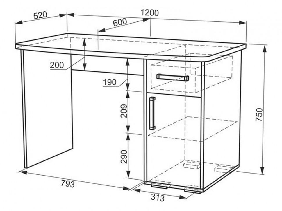 Компьютерный стол Лайт