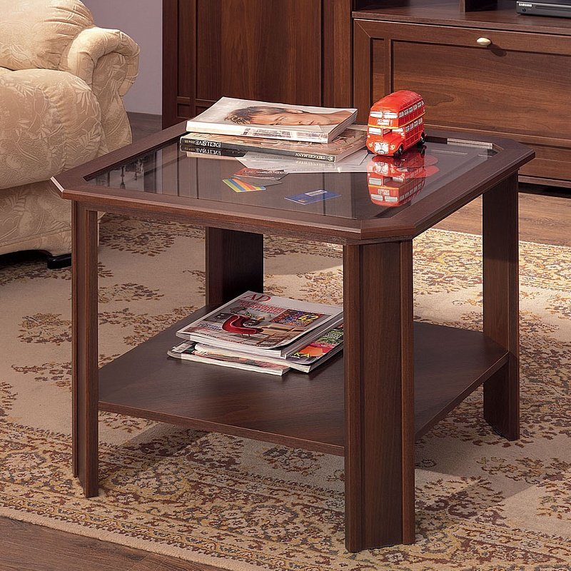 Журнальный столик из стекла Шерлок