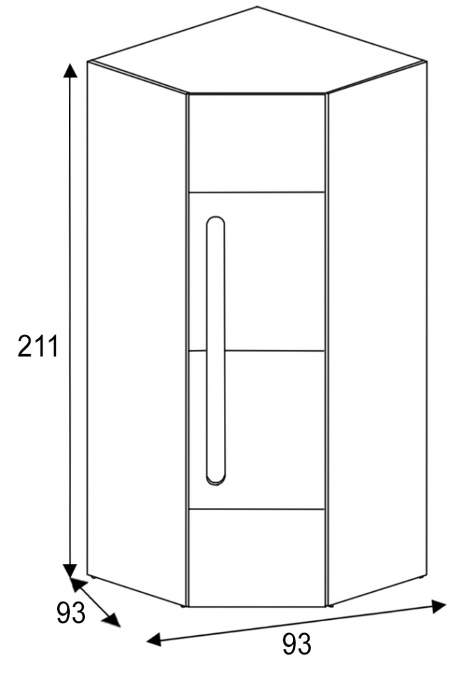 Распашной шкаф Палермо С
