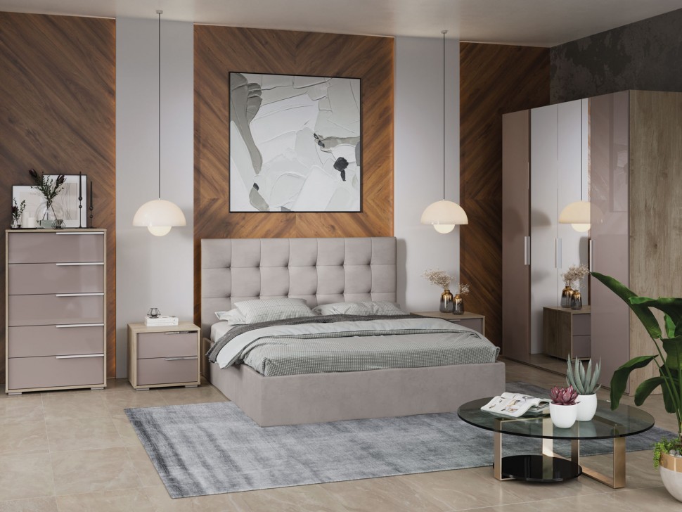 Распашной шкаф Шкаф 2 дв с зеркалом Эмбер