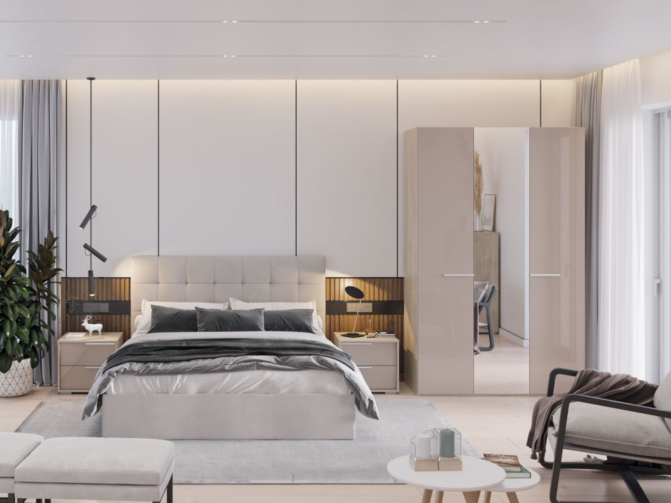 Распашной шкаф Шкаф 3 дв Эмбер