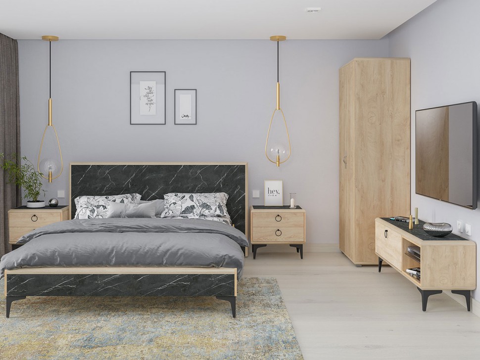 Двуспальная кровать Кровать Мальта 160х200 11.29