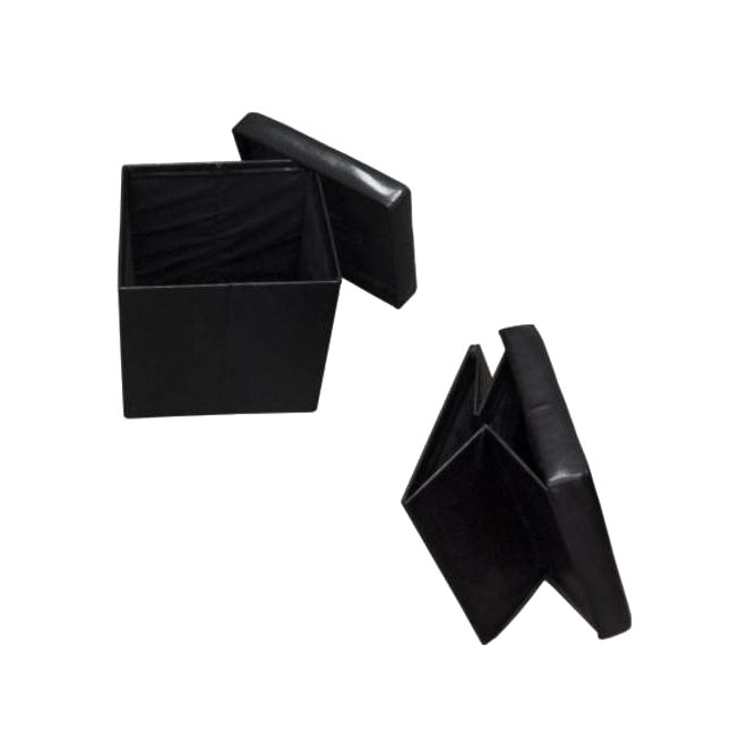 Кожаный пуф квадратный ПФ-9