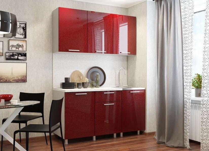 Кухонный гарнитур Блестки 150 см