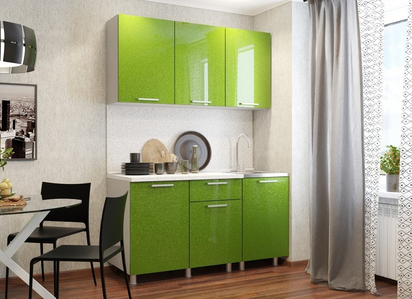 Кухонный гарнитур Блестки 150 см