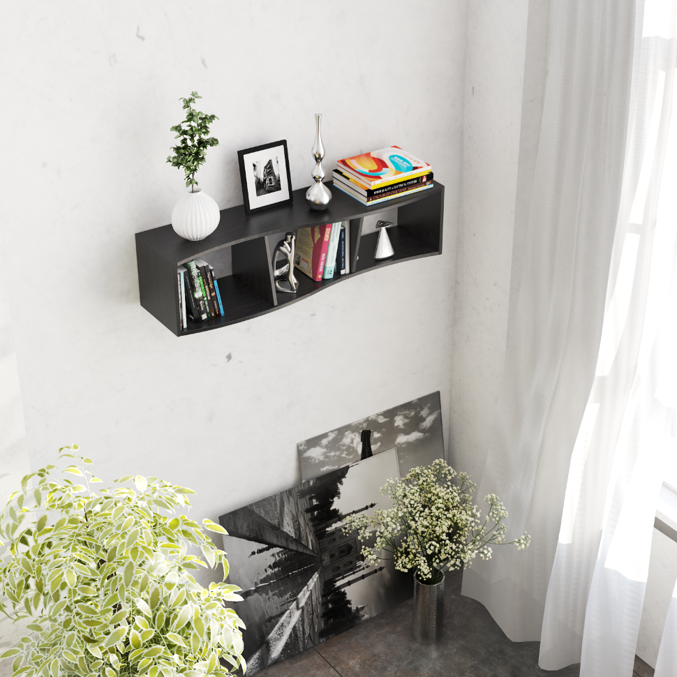 Настенная полка Вейв-8