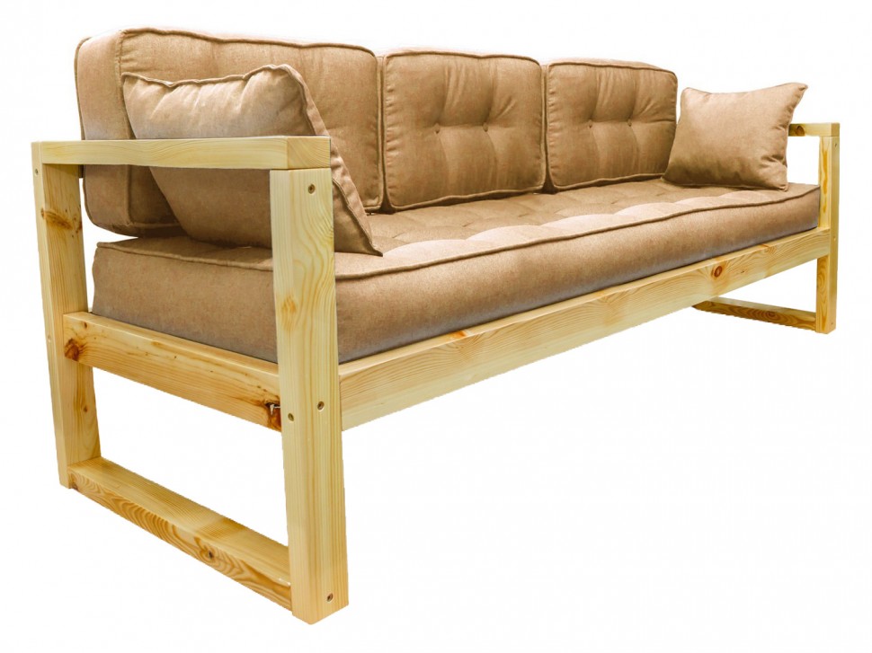 Прямой диван Диван Астер сосна натуральный